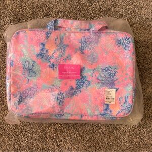 NWT Lilly Pulitzer Make Up Case Splendor in the Sand